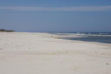 Deniz yaz mavi manzara Baltık Denizi Polonya