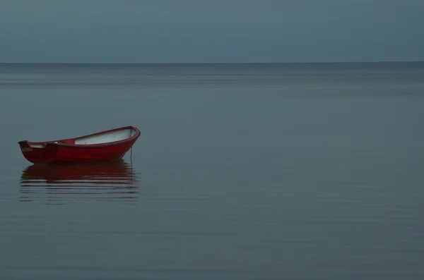 Háttér Balti Strand Gyönyörű Szépség Kék Csónak Felhők Színes Színes — Stock Fotó