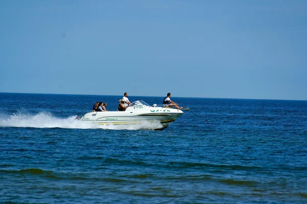 Azul Paisaje Mar Báltico Fondo Pantalla Postcart Agua — Foto de Stock