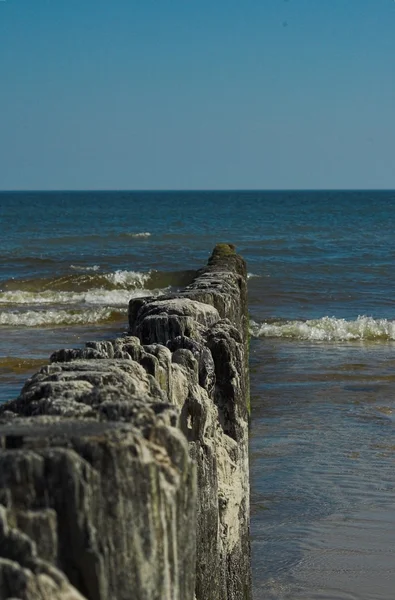 Havet Blå Sommarlandskap Från Östersjön Polen — Stockfoto