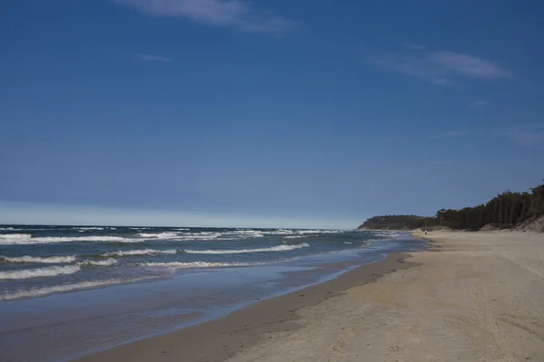 蓝色风景波罗的海壁纸后车水 — 图库照片