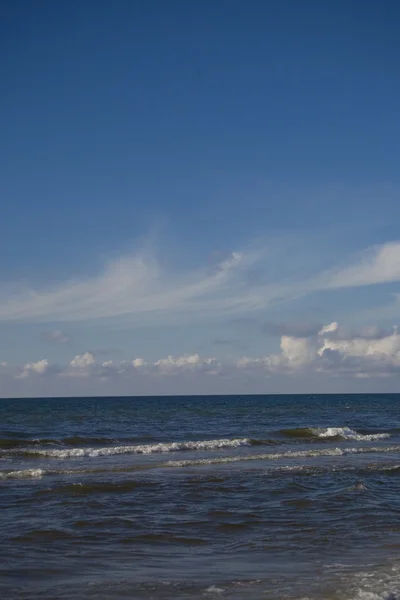 Mare Estate Blu Paesaggio Dal Mar Baltico Polonia — Foto Stock