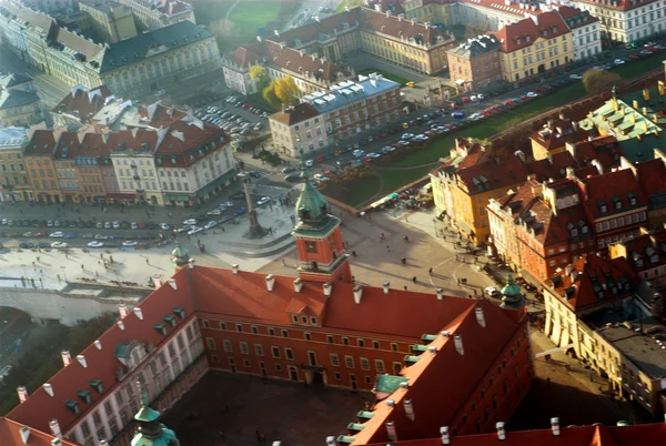 Romantyczny Panorama Pejzaż Miasta Warszawa Polska — Zdjęcie stockowe