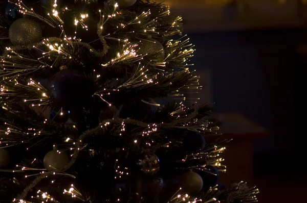 Natale Albero Natale Decorazione Del Corpo Verde Vacanza Presepe Ago — Foto Stock