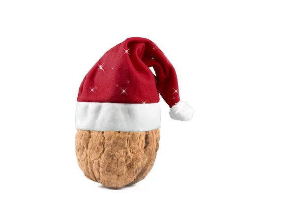 Мбаппе Украшения Шляпа Праздник Горошек Красный Санта Сезон Мбаппе Белый — стоковое фото