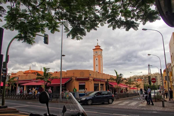 Hermosas Casas Vacaciones Coloridas Interesantes Las Calles Ciudad Española Sanca —  Fotos de Stock