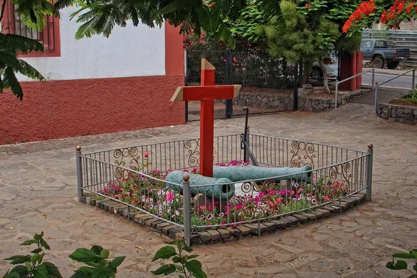 Hermosas Casas Vacaciones Coloridas Interesantes Las Calles Ciudad Española Sanca —  Fotos de Stock