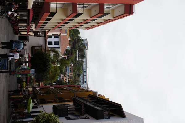 Hermosas Casas Vacaciones Coloridas Interesantes Las Calles Ciudad Española Puerto — Foto de Stock