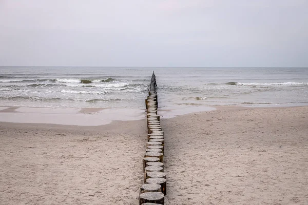 Bellissimo Paesaggio Balneare Del Mare Baltico Una Giornata Tranquilla Con — Foto Stock