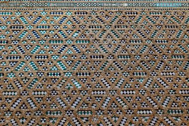 Arap tarzında renkli seramik mozaiğin güzel arkaplanı