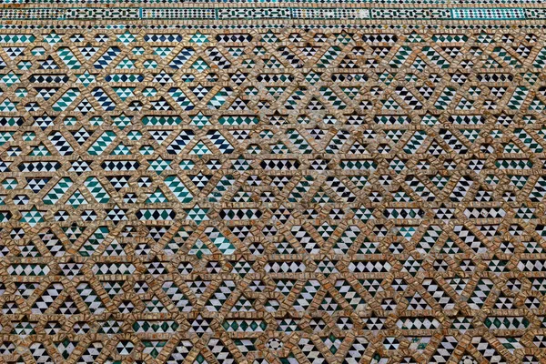 Arap Tarzında Renkli Seramik Mozaiğin Güzel Arkaplanı — Stok fotoğraf