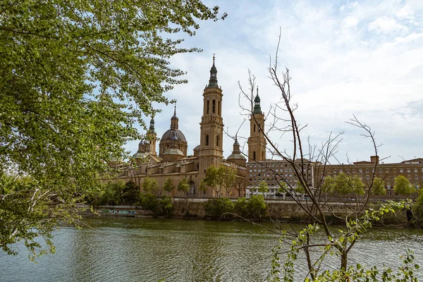 Hermoso Paisaje Catedral Nuestra Del Pilar Vista Basílica Desde Río —  Fotos de Stock