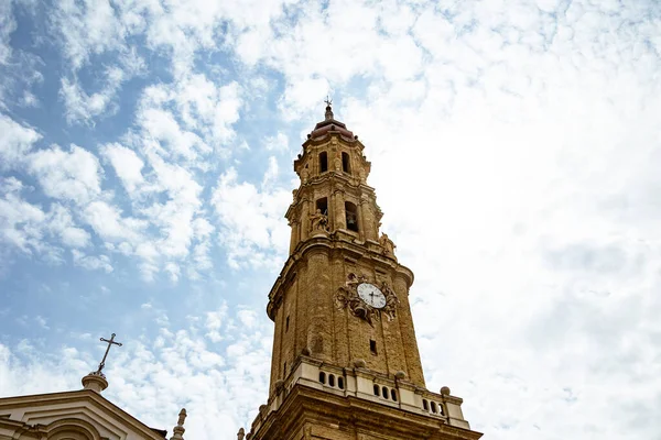 Όμορφο Τοπίο Nuestra Senora Del Pilar Cathedral Βασιλική Κατά Του — Φωτογραφία Αρχείου