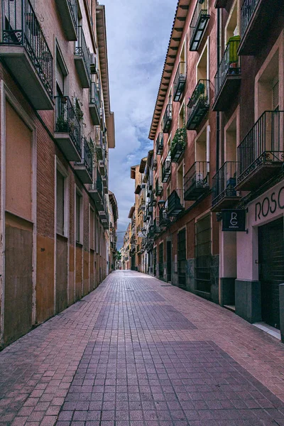 Belas Ruas Histórica Cidade Velha Zaragoza Espanha — Fotografia de Stock