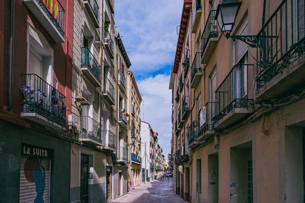 Piękne Ulice Zabytkowym Starym Mieście Saragossa Hiszpania — Zdjęcie stockowe
