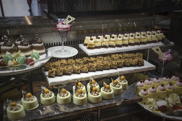 Sabrosa Comida Servida Elegante Restaurante Autoservicio Todo Incluido Del Hotel — Foto de Stock