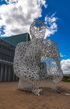 beautiful spanish symbol city of Zaragoza El alma del Ebro in a sunny day
