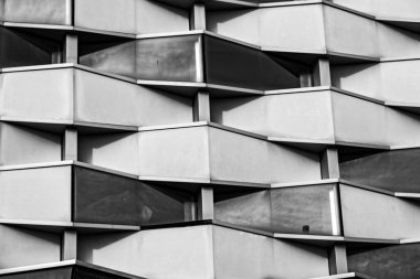 beautiful interesting modern building architectural background Zaragoza Spain