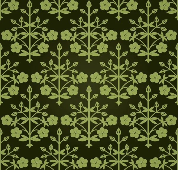 Seamless floral wallpaper — Stock Vector