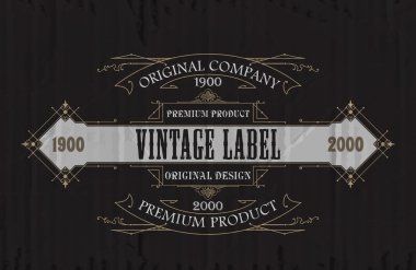 Vintage tipografik etiket sigorta primi