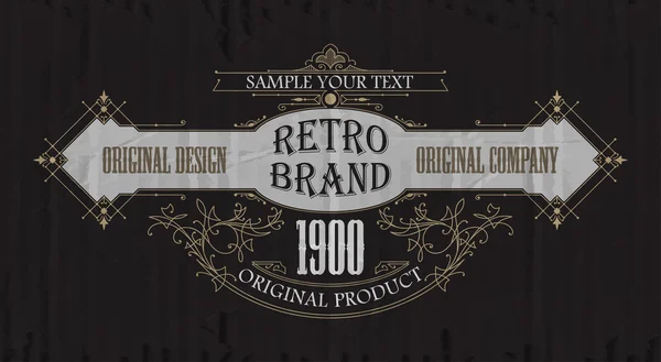 Vintage typografische Etikettenprämie — Stockvektor