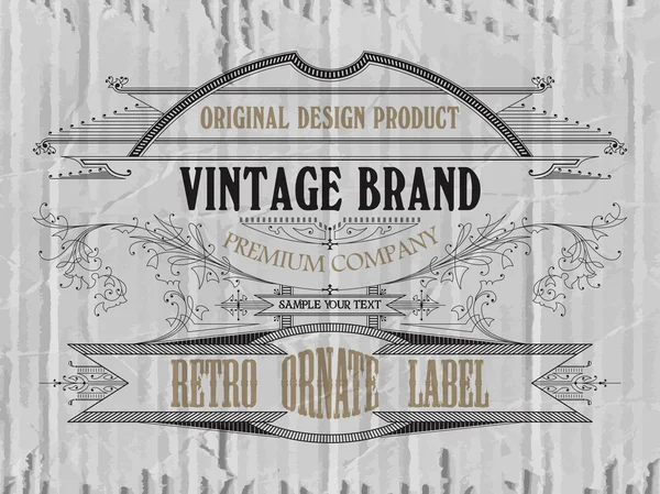 Premium Vintage etykieta typograficzne — Wektor stockowy