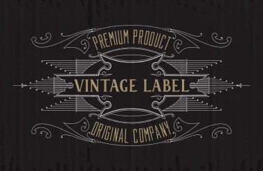 Vintage tipografik etiket sigorta primi