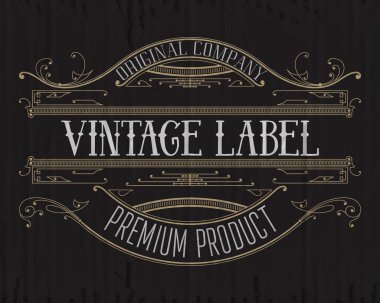 Vintage tipografik etiket sigorta primi