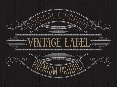 Vintage tipografik etiket sigorta primi 