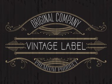 Vintage tipografik etiket sigorta primi 