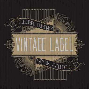 Vintage tipografik etiket sigorta primi