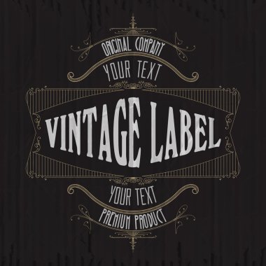 Vintage tipografik etiket sigorta primi