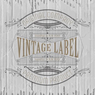 Vintage tipografik etiket rapidâ €