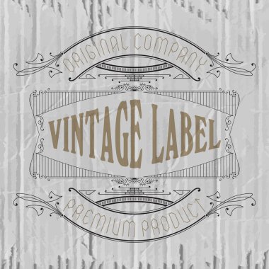 Vintage tipografik etiket rapidâ €