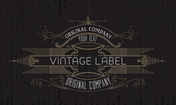 Étiquette typographique vintage premium — Image vectorielle