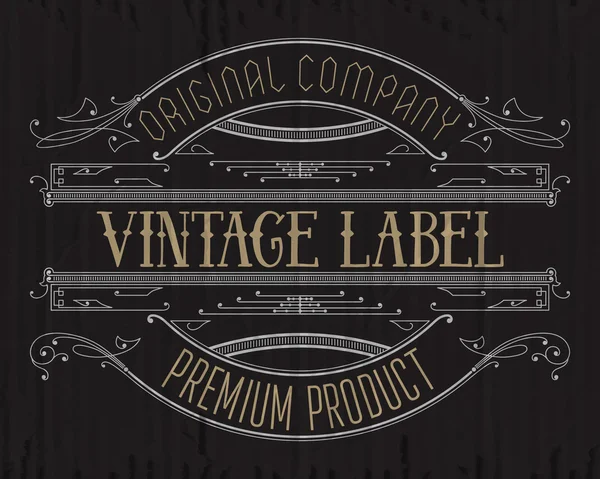 Vintage typografische label premie — Stockvector