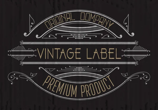 Vintage typografische label premie — Stockvector