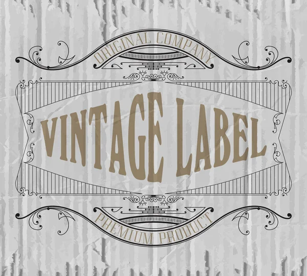 Vintage typographic label premiu — Stock Vector