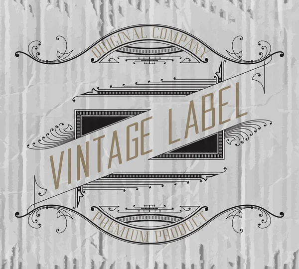 Vintage typografische label premiu — Stockvector