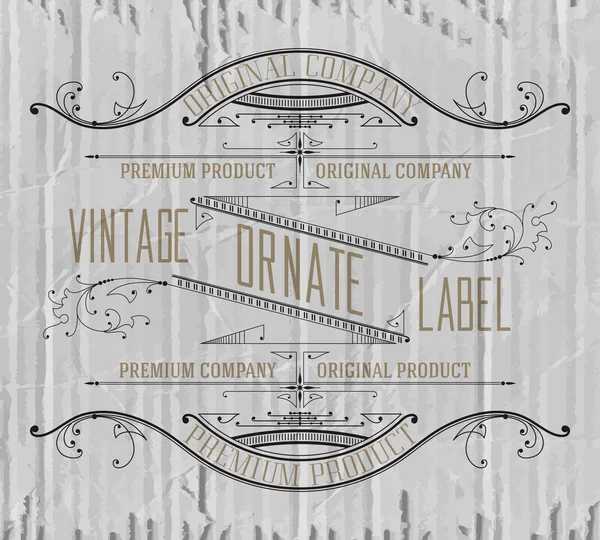 Vintage typographic label premiu — Stock Vector