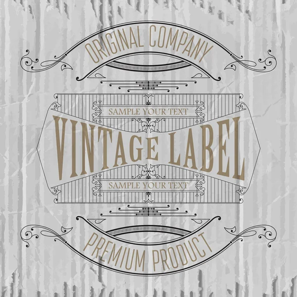 Etiqueta tipográfica vintage premiu — Vector de stock