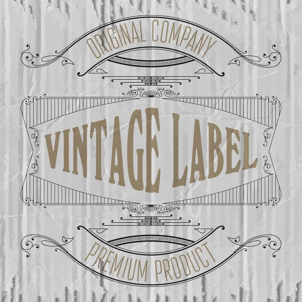 Vintage tipográfiai címke premiu — Stock Vector