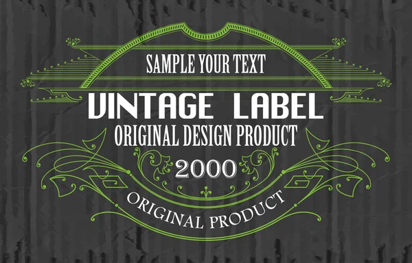 Prémio de rótulo tipográfico vintage — Vetor de Stock