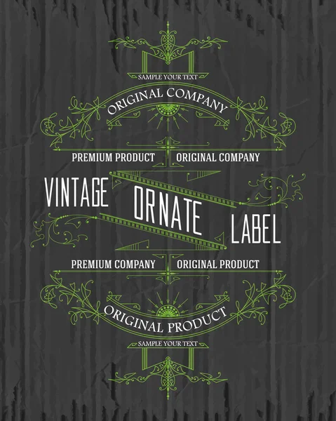 Etiqueta tipográfica vintage premium — Vector de stock