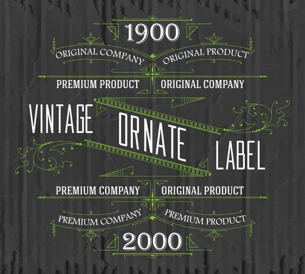 Étiquette typographique vintage premium — Image vectorielle