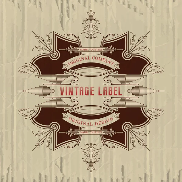 Vintage typographic label premium — Stock Vector