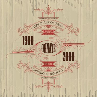 Vintage tipografik etiket sigorta primi