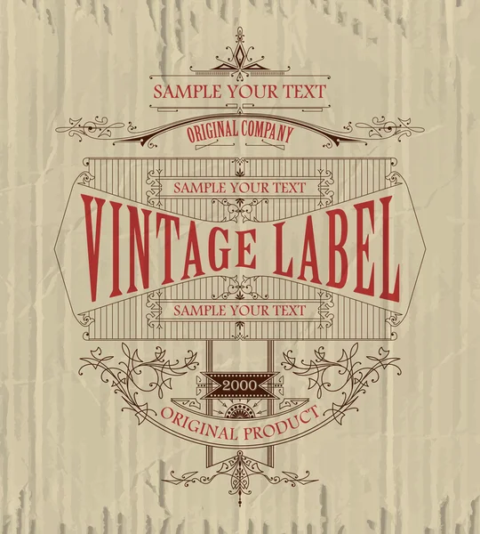 Vintage typografische label premie — Stockvector