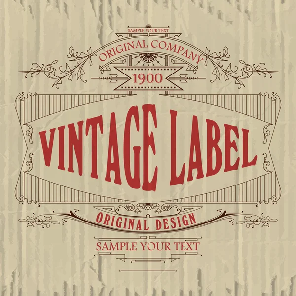 Premium Vintage etykieta typograficzne — Wektor stockowy