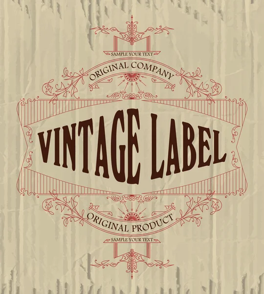 Vintage typographic label premium — Stock Vector